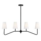 Lustre linéaire Savoy House M10078MBK 4 Lumières 240W Noir mat
