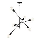 Lustre Savoy House M10084MBK 6 Lumières 360W Noir mat