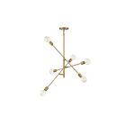 Lustre Savoy House M10084NB 6 Lumières 360W Laiton naturel