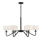 Lustre Savoy House M10092MBK 6 Lumières 360W Noir mat