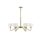 Lustre Savoy House M10092NB 6 Lumières 360W Laiton naturel