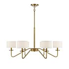 Lustre Savoy House M10092NB 6 Lumières 360W Laiton naturel