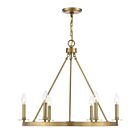 Lustre Savoy House M10093NB 6 Lumières 360W Laiton naturel