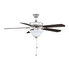 Ventilateur de plafond Savoy House Meridian M2018BNRV 60.99W 52" Nickel brossé