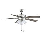 Ventilateur de plafond Savoy House Meridian M2021BNRV 60.48W 52" Nickel brossé