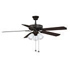 Ventilateur de plafond Savoy House Meridian M2021ORBRV 60.48W 52" Bronze frotté à l'huile
