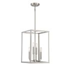 Suspendu Savoy House Meridian M30008Bn 4 Lumières 240W Nickel Brossé