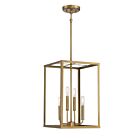 Suspendu Savoy House Meridian M30008Nb 4 Lumières 240W Laiton Naturel