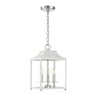 Suspendu Savoy House Meridian M30013Whpn 3 Lumières 180W Blanc Avec Nickel Poli