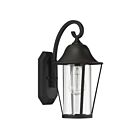 Lanterne murale d'extérieur Savoy House Meridian M50023BK 1-lumière 60W Noir mat