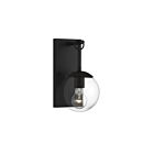 Lanterne murale d'extérieur Savoy House Meridian M50029BK 1-lumière 60W Noir mat