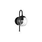 Lanterne murale d'extérieur Savoy House Meridian M50030BK 1-lumière 60W Noir mat