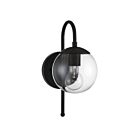 Lanterne murale d'extérieur Savoy House Meridian M50030BK 1-lumière 60W Noir mat
