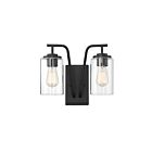 Lanterne murale d'extérieur Savoy House Meridian M50042BK 2-lumières 120W Noir mat