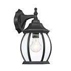 Lanterne murale d'extérieur Savoy House Meridian M50053BK 1-lumière 60W Noir