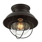 Plafonnier Savoy House Meridian M60009Orb 1 Lumière 60W Bronze Frotté À L'Huile