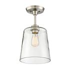 Plafonnier Semi Encastré Savoy House Meridian M60010Bn 1 Lumière 60W Nickel Brossé