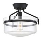 Plafonnier Semi Encastré Savoy House Meridian M60011Mbk 1 Lumière 60W Noir Mat