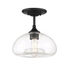 Plafonnier Semi Encastré Savoy House Meridian M60017Mbk 1 Lumière 60W Noir Mat