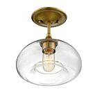 Plafonnier Semi Encastré Savoy House Meridian M60017Nb 1 Lumière 60W Laiton Naturel