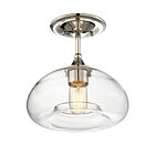 Plafonnier Semi Encastré Savoy House Meridian M60017Pn 1 Lumière 60W Nickel Poli