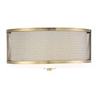 Plafonnier Savoy House Meridian M60018Nb 3 Lumières 180W Laiton Naturel