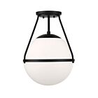 Plafonnier Semi Encastré Savoy House Meridian M60054Mbk 1 Lumière 60W Noir Mat