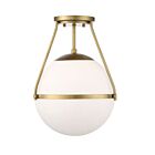 Plafonnier Semi Encastré Savoy House Meridian M60054Nb 1 Lumière 60W Laiton Naturel