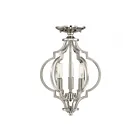 Plafonnier semi encastré ou Suspendu à chaîne Convertible Savoy House Meridian M60055PN 3-Lumières 180W Nickel poli
