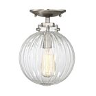 Plafonnier Semi Encastré Savoy House Meridian M60056Bn 1 Lumière 60W Nickel Brossé