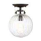 Plafonnier Semi Encastré Savoy House Meridian M60056Orb 1 Lumière 60W Bronze Huilé