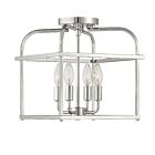 Plafonnier Semi Encastré Savoy House Meridian M60061Pn 4 Lumières 240W Nickel Poli