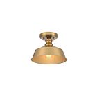 Plafonnier Semi Encastré Savoy House Meridian M60068Nb 1 Lumière 60W Laiton Naturel
