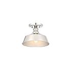 Plafonnier Semi Encastré Savoy House Meridian M60068Pn 1 Lumière 60W Nickel Poli