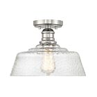 Plafonnier Semi Encastré Savoy House Meridian M60070Pn 1 Lumière 60W Nickel Poli