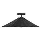 Savoy House Meridian M60074MBK 1-Lumière 60W Noir mat Plafonnier Semi Encastré