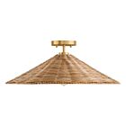 Savoy House Meridian M60074NB 1-Lumière 60W Laiton naturel Plafonnier Semi Encastré