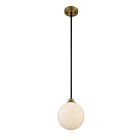 Mini Suspendu Savoy House Meridian M70005-79 1 Lumière 60W Bronze Frotté À L'Huile Avec Laiton Naturel