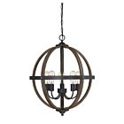 Lustre Savoy House M70041WB 5 Lumières 300W Bois avec noir