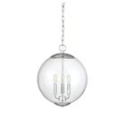 Suspendu Savoy House Meridian M70060Ch 3 Lumières 180W Laiton Chromé