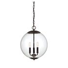 Suspendu Savoy House Meridian M70060Orb 3 Lumières 180W Bronze Frotté À L'Huile