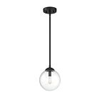 Mini Suspendu Savoy House Meridian M70067Mbk 1 Lumière 60W Noir Mat