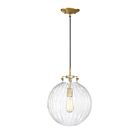 Mini Suspendu Savoy House Meridian M70068Nb 1 Lumière 60W Laiton Naturel