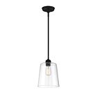 Suspendu Savoy House Meridian M70081Mbk 1 Lumière 60W Noir Mat