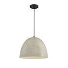 Suspendu Savoy House Meridian M70093Cmbk 1 Lumière 60W Béton Avec Noir Mat