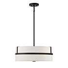 Suspendu Savoy House Meridian M70102Mbk 4 Lumières 240W Noir Mat