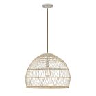 Suspendu Savoy House Meridian M70106Nr 1 Lumière 60W Rotin Naturel Avec Douille Assortie