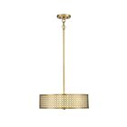 Suspendu Savoy House Meridian M70108Nb 3 Lumières 180W Laiton Naturel