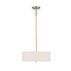 Suspendu Savoy House Meridian M70109Nb 3 Lumières 180W Laiton Chaud