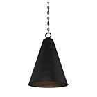 Suspendu Savoy House Meridian M70112Mbk 1 Lumière 60W Noir Mat